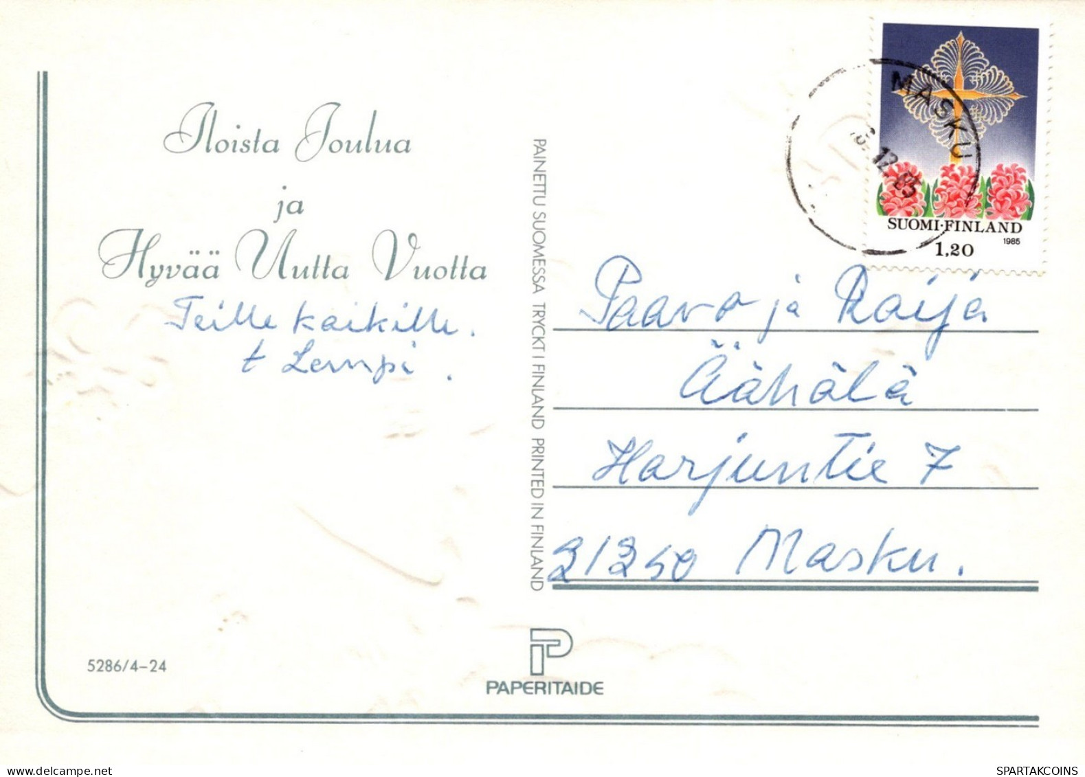 ANGE NOËL Vintage Carte Postale CPSM #PAH029.FR - Engel
