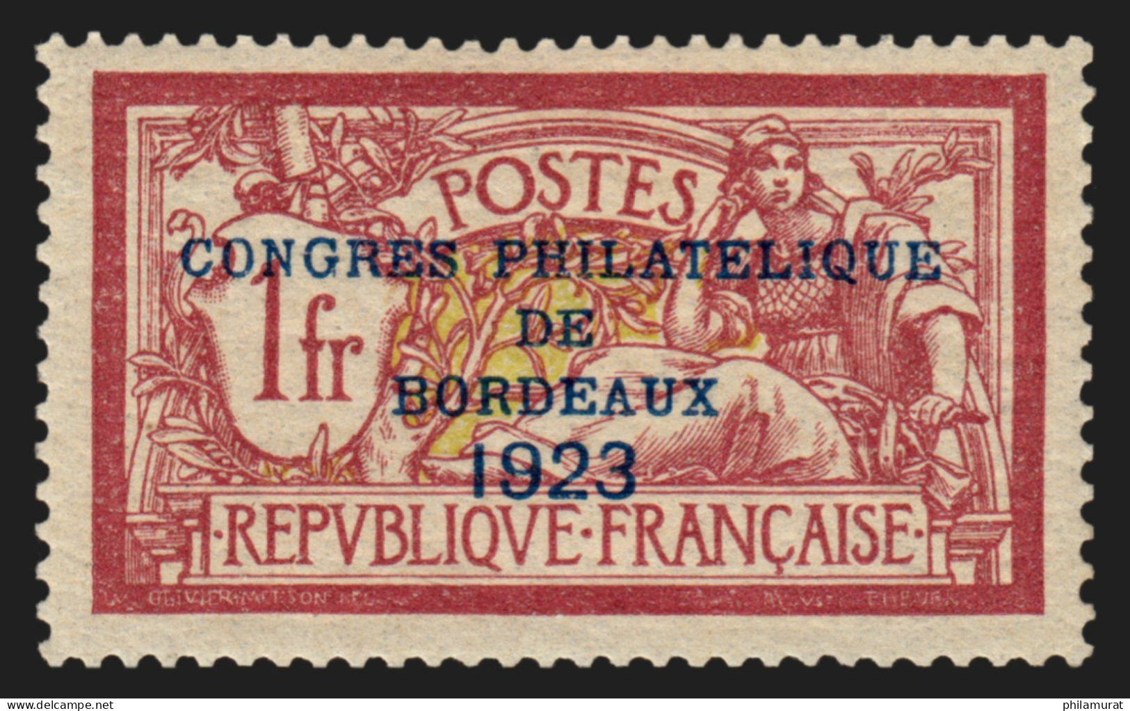 N°182, Congrès De Bordeaux 1923, Neuf * , Signé CALVES - TB - Unused Stamps