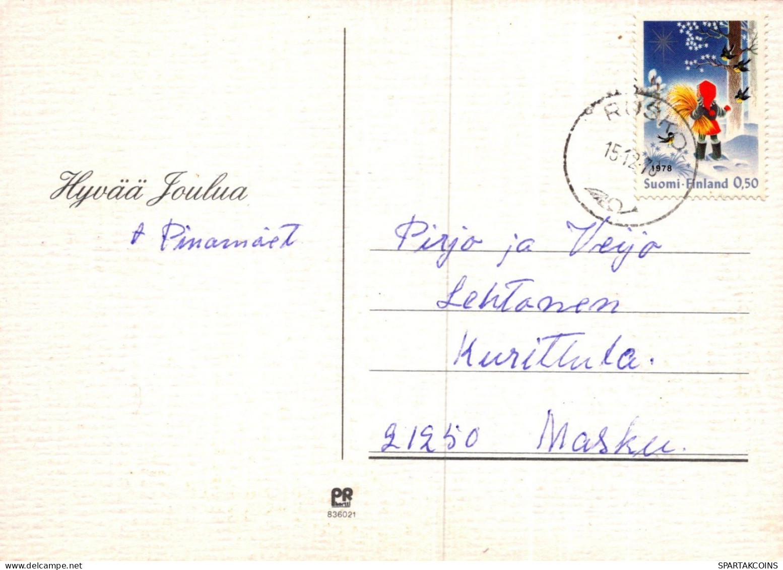 WEIHNACHTSMANN SANTA CLAUS WEIHNACHTSFERIEN Vintage Postkarte CPSM #PAK802.DE - Santa Claus