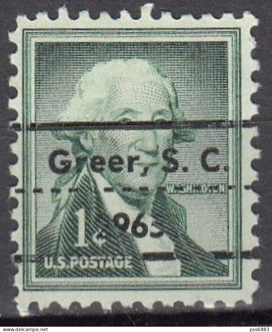 USA LOCAL Precancel/Vorausentwertung/Preo From SOUTH CAROLINA - Greer Type L-4 TS - Precancels