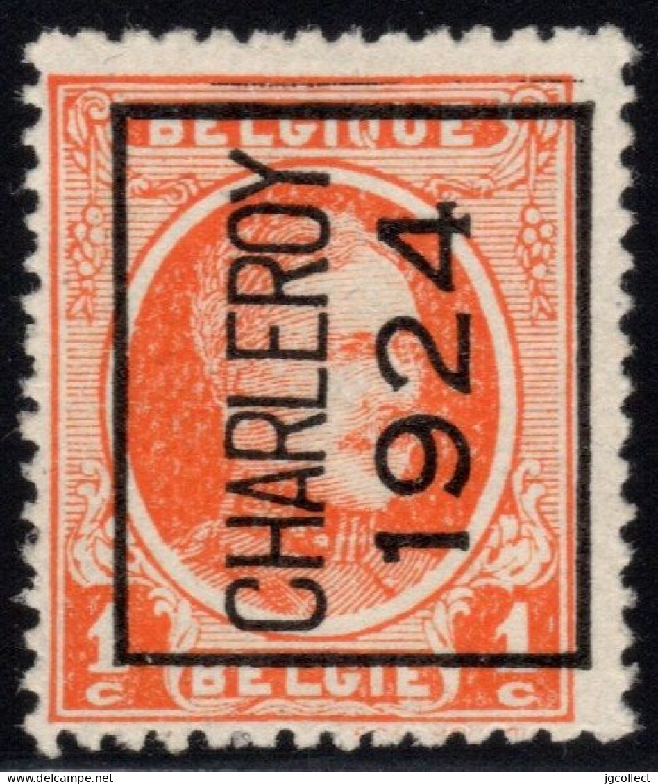 Typo 93A (CHARLEROY 1924) - O/used - Typo Precancels 1922-31 (Houyoux)