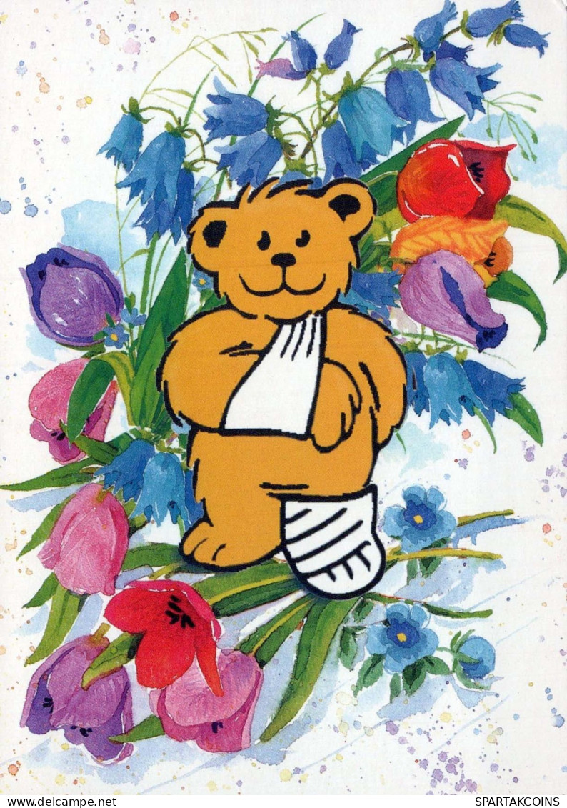 NASCERE Animale Vintage Cartolina CPSM #PBS371.IT - Bären