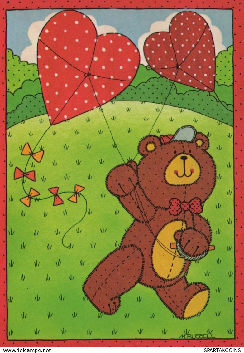 NASCERE Animale Vintage Cartolina CPSM #PBS250.IT - Bears