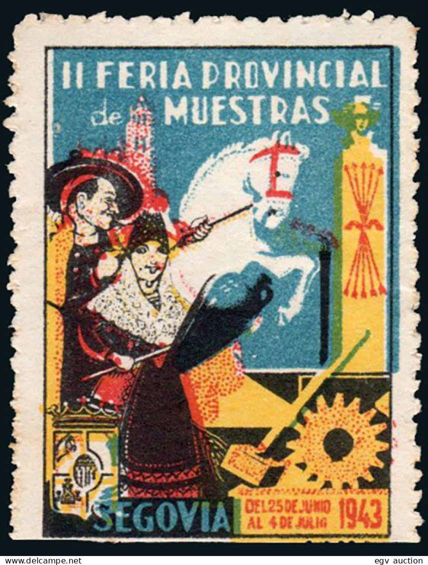 Segovia - Viñetas - (*) S/Cat - "1943 - Segovia - II Feria Provincial De Muestras" - Ungebraucht