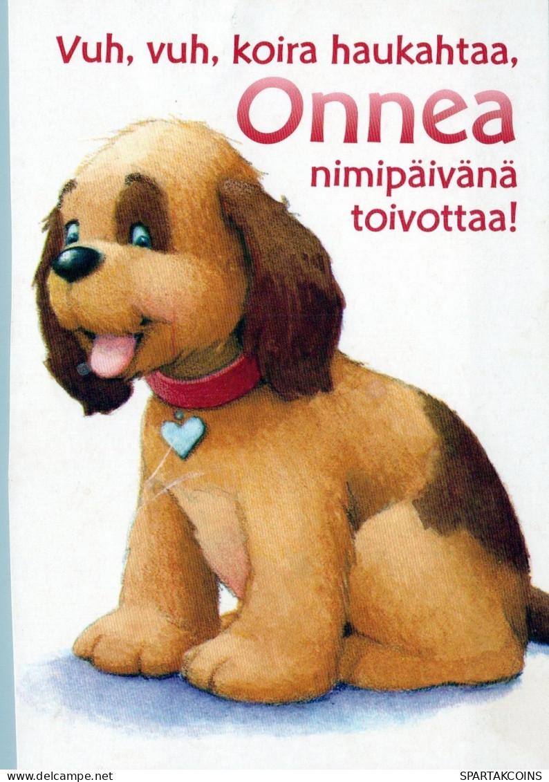 CANE Animale Vintage Cartolina CPSM #PAN779.IT - Cani