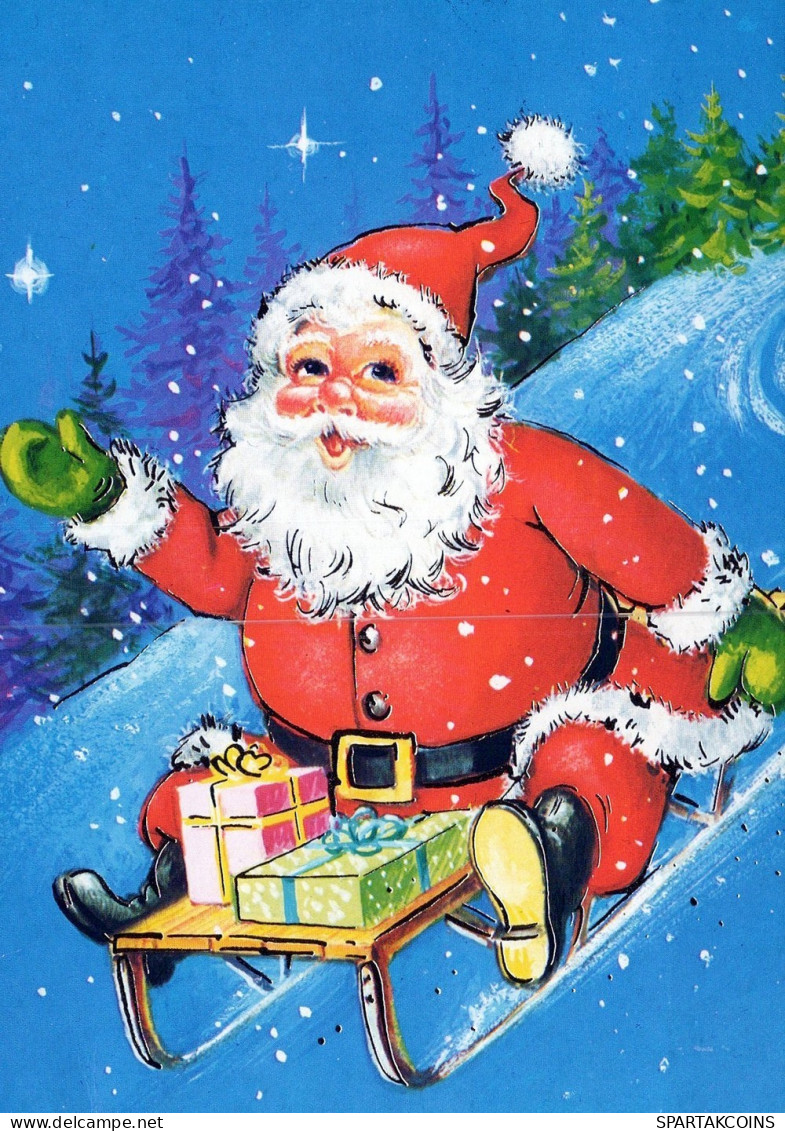 BABBO NATALE Natale Vintage Cartolina CPSM #PAK736.IT - Kerstman