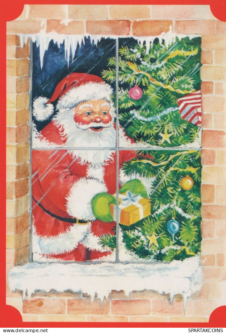 BABBO NATALE Natale Vintage Cartolina CPSM #PAK188.IT - Santa Claus