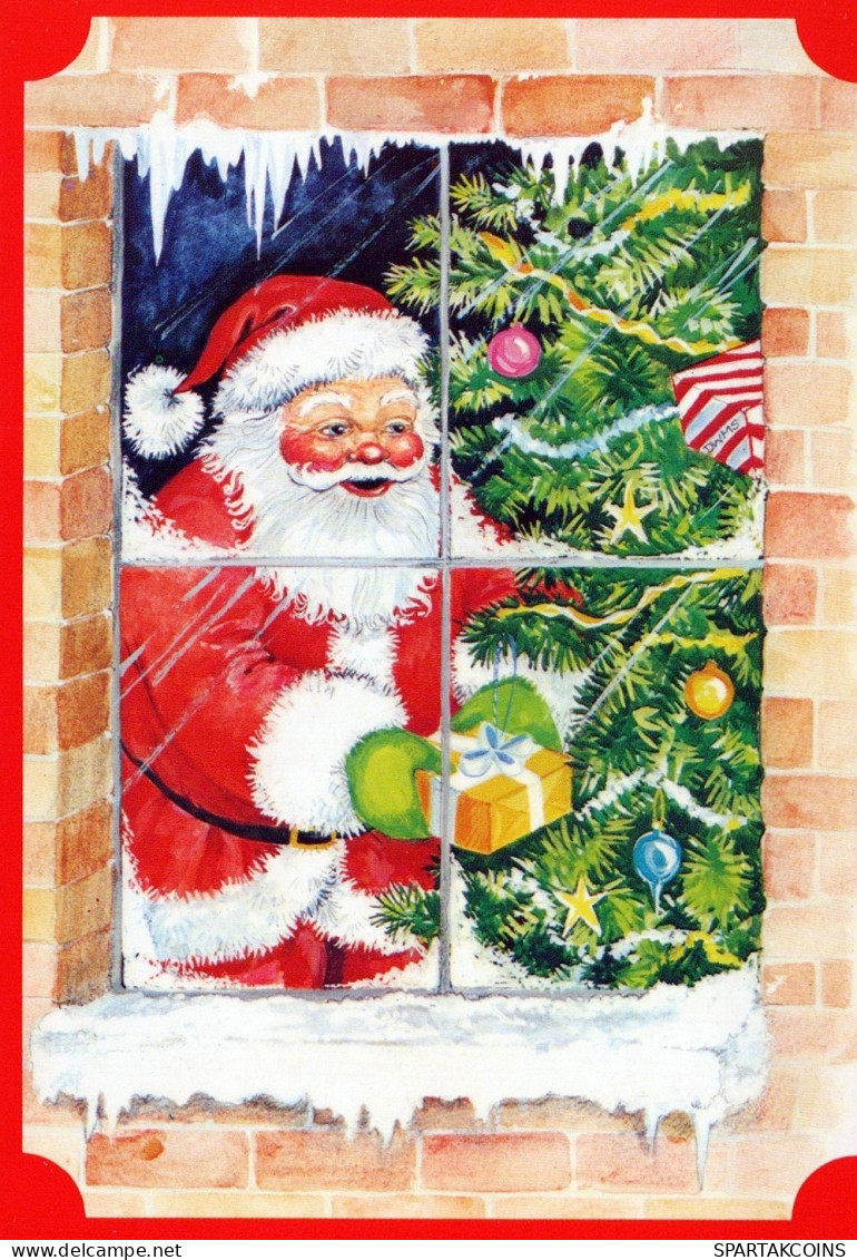 BABBO NATALE Natale Vintage Cartolina CPSM #PAK188.IT - Santa Claus