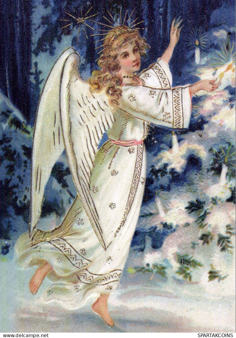 ANGELO Buon Anno Natale Vintage Cartolina CPSM #PAJ299.IT - Anges