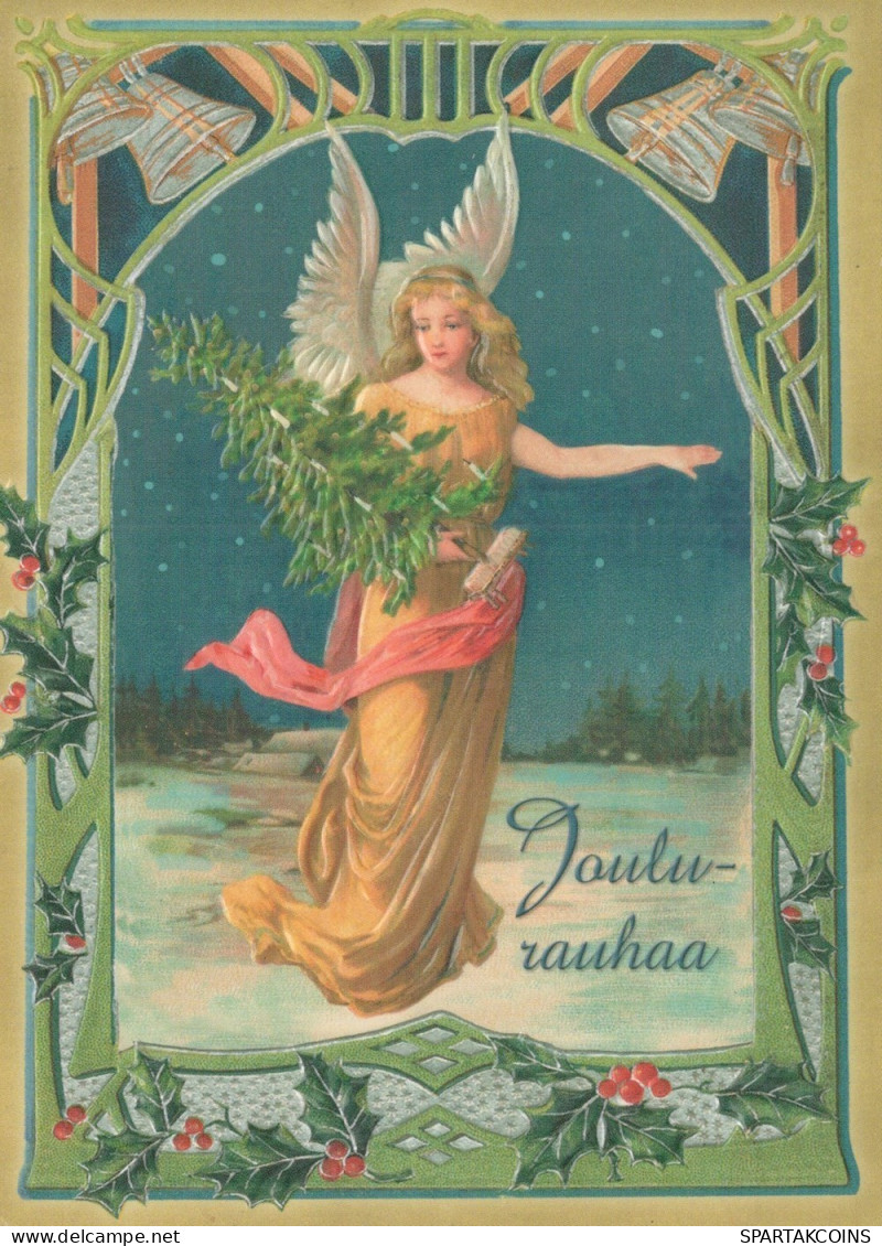 ANGELO Buon Anno Natale Vintage Cartolina CPSM #PAH662.IT - Engel