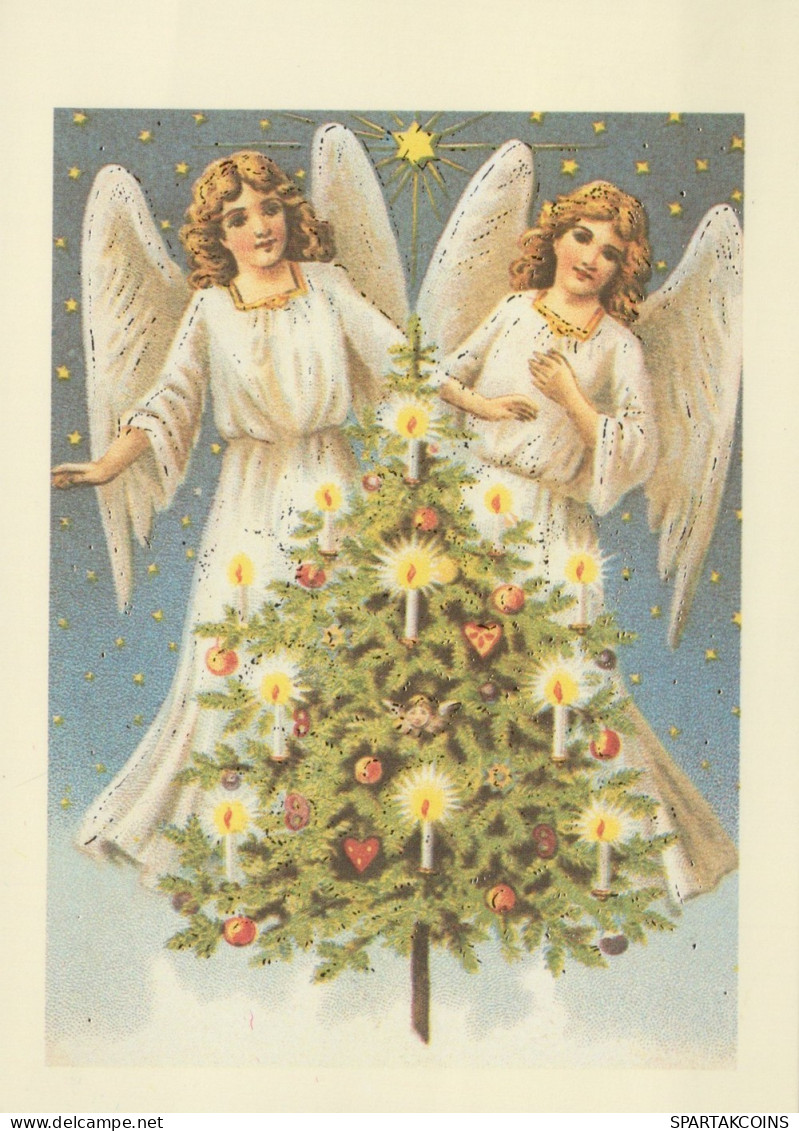 ANGELO Buon Anno Natale Vintage Cartolina CPSM #PAH602.IT - Anges