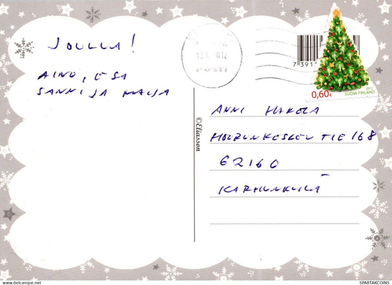 ANGELO Buon Anno Natale Vintage Cartolina CPSM #PAH480.IT - Engelen