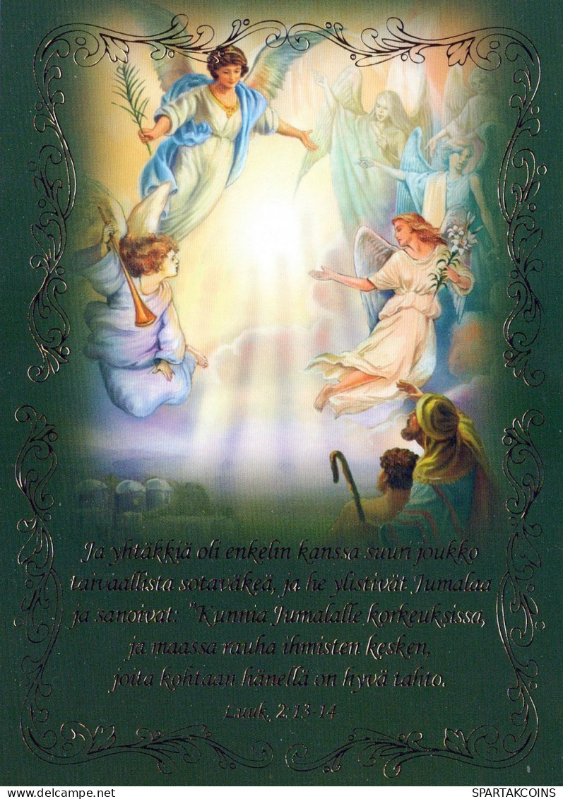 ANGELO Buon Anno Natale Vintage Cartolina CPSM #PAH158.IT - Engelen