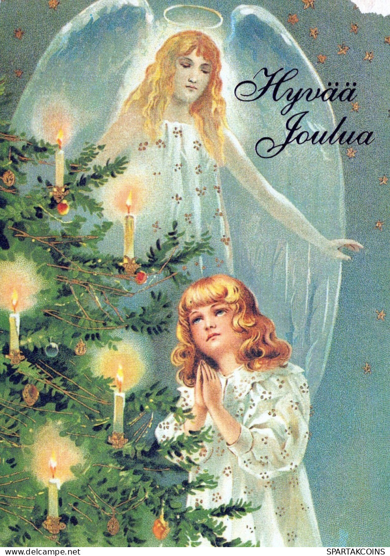ANGELO Buon Anno Natale Vintage Cartolina CPSM #PAH348.IT - Anges
