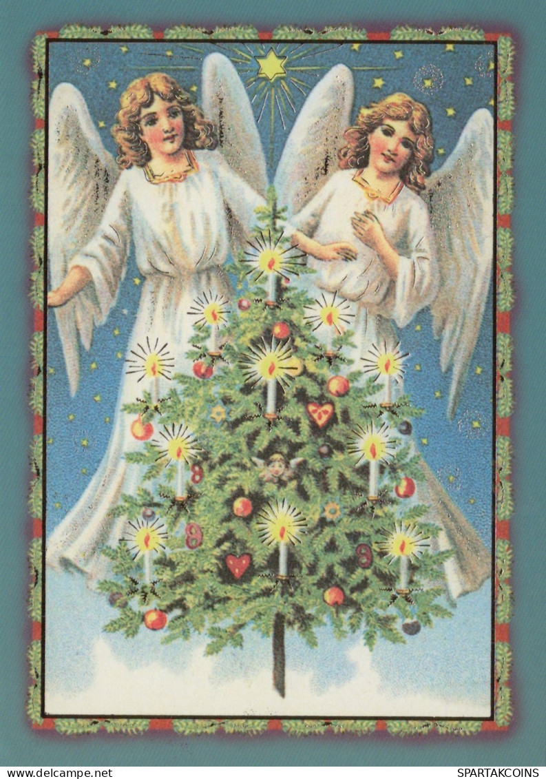 ANGELO Buon Anno Natale Vintage Cartolina CPSM #PAH418.IT - Anges