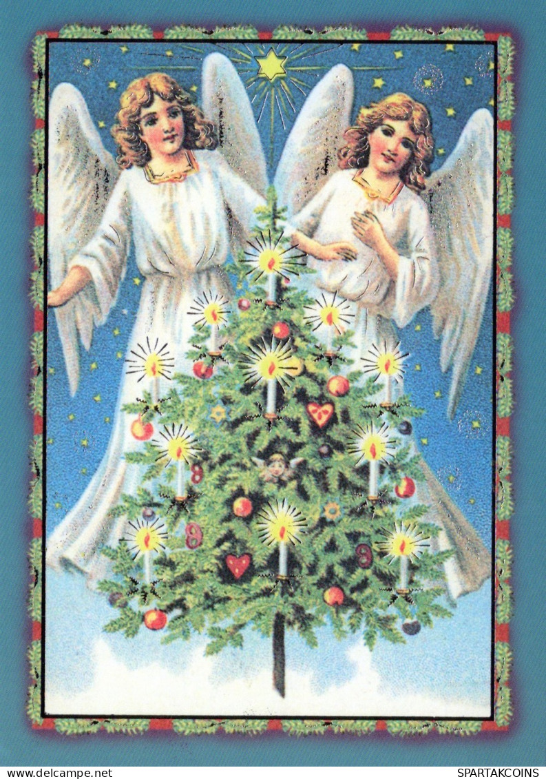 ANGELO Buon Anno Natale Vintage Cartolina CPSM #PAH418.IT - Anges