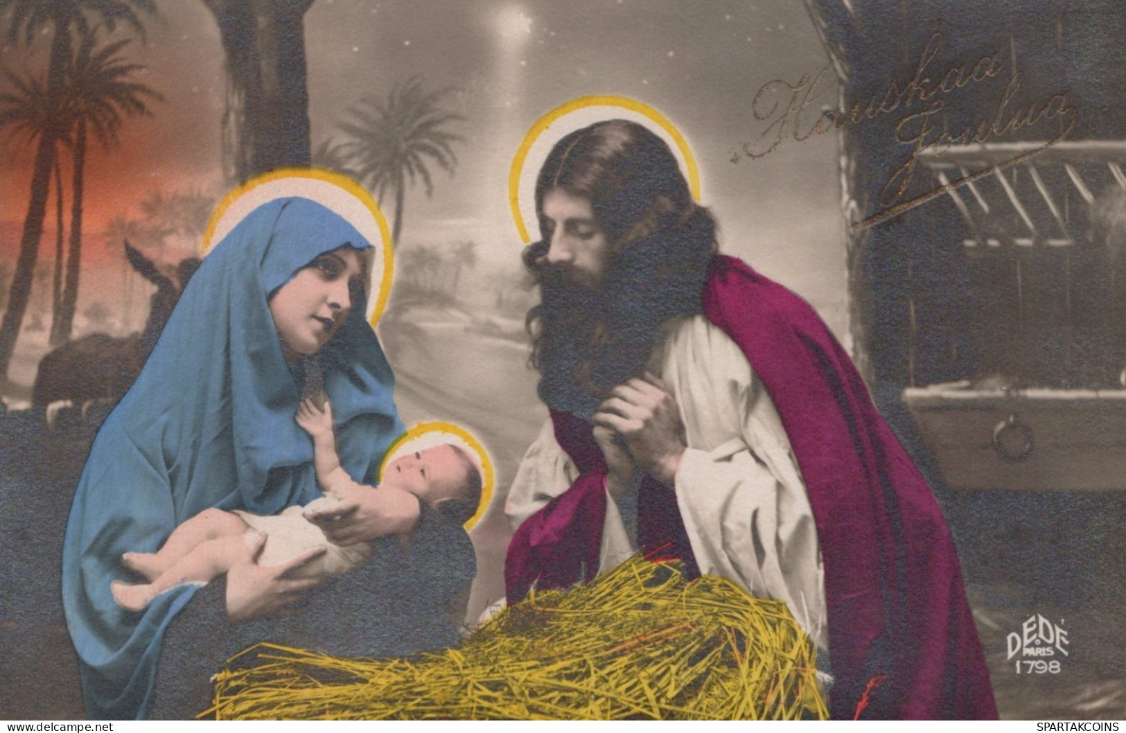 ANGELO Buon Anno Natale Vintage Cartolina CPA #PAG649.IT - Engel