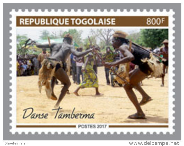 TOGO 2017 MNH** Tamberma Dance 1v - OFFICIAL ISSUE - DH1803 - Danza