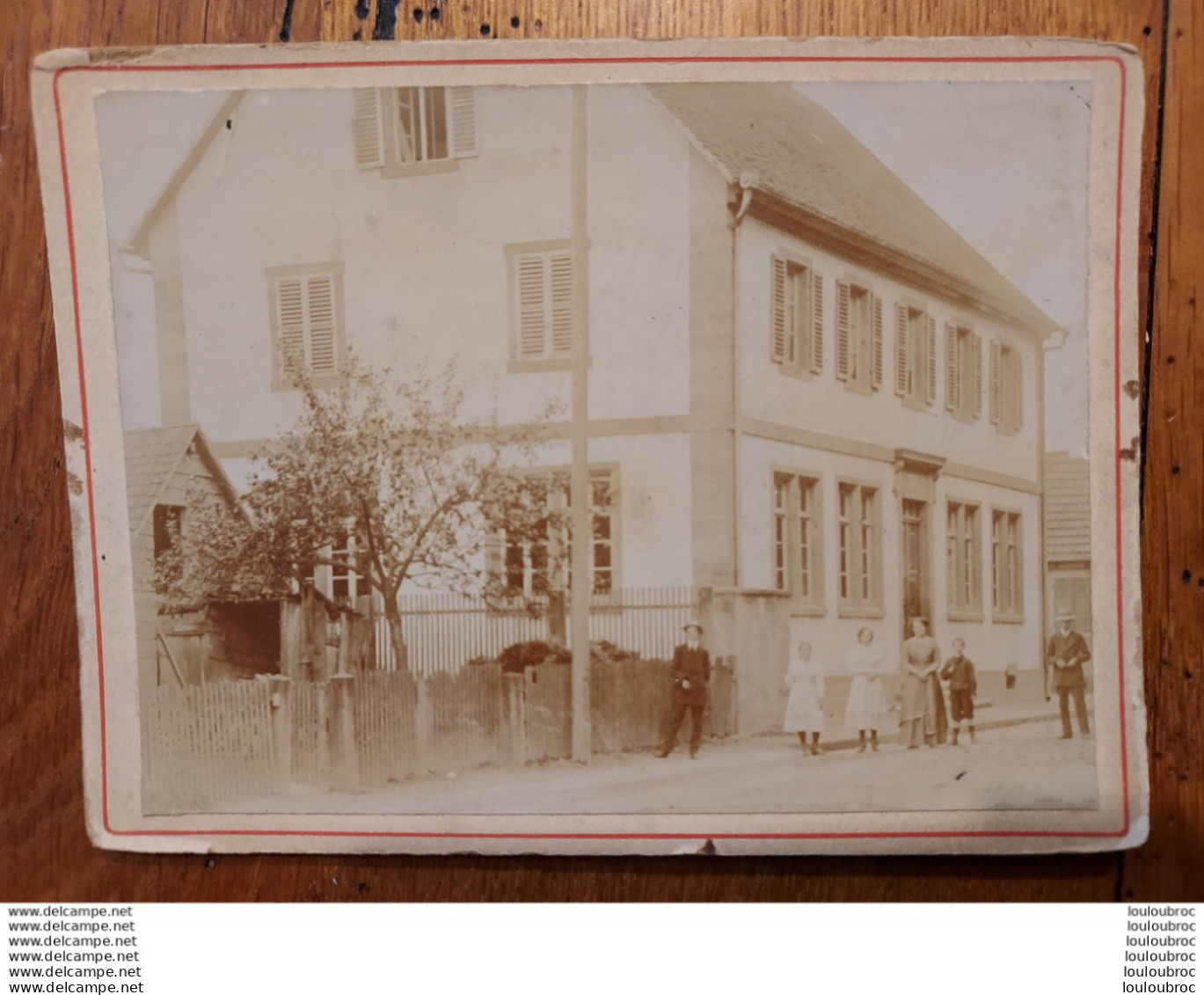 PHOTO SUR CARTON  PEUT ETRE UNE MAIRIE FORMAT 12 X 8 CM - Old (before 1900)