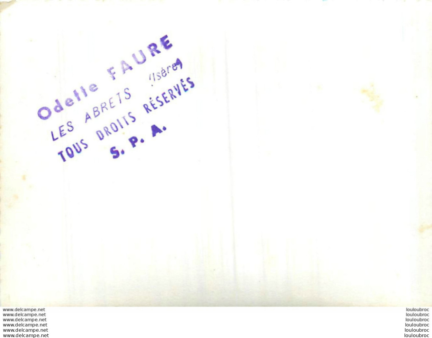 LES ABRETS ISERE LA FANFARE FETE COMMUNALE 1967  PHOTO ORIGINALE FAURE 12 X 8 CM B16 - Places