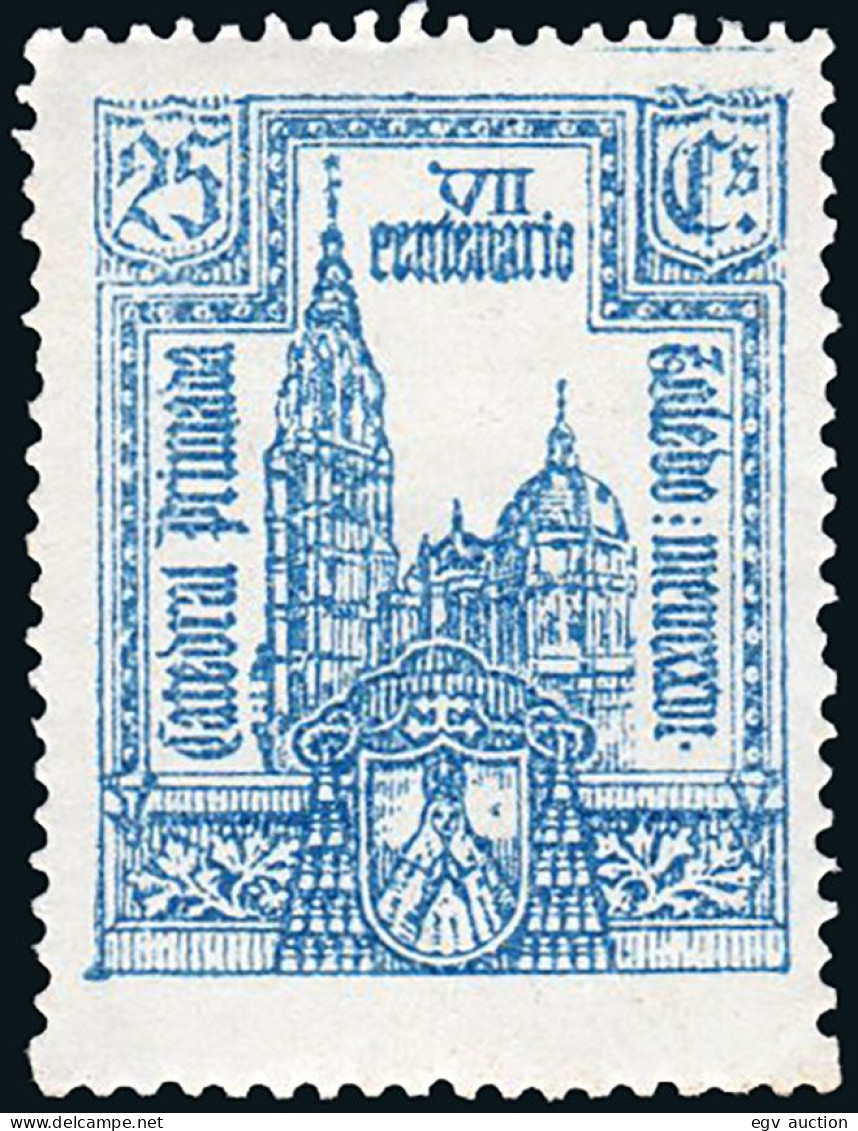 Toledo - Viñetas - * S/Cat - "1960 - 25cts. Toledo - VII Centenario Catedral Primaria" - Unused Stamps