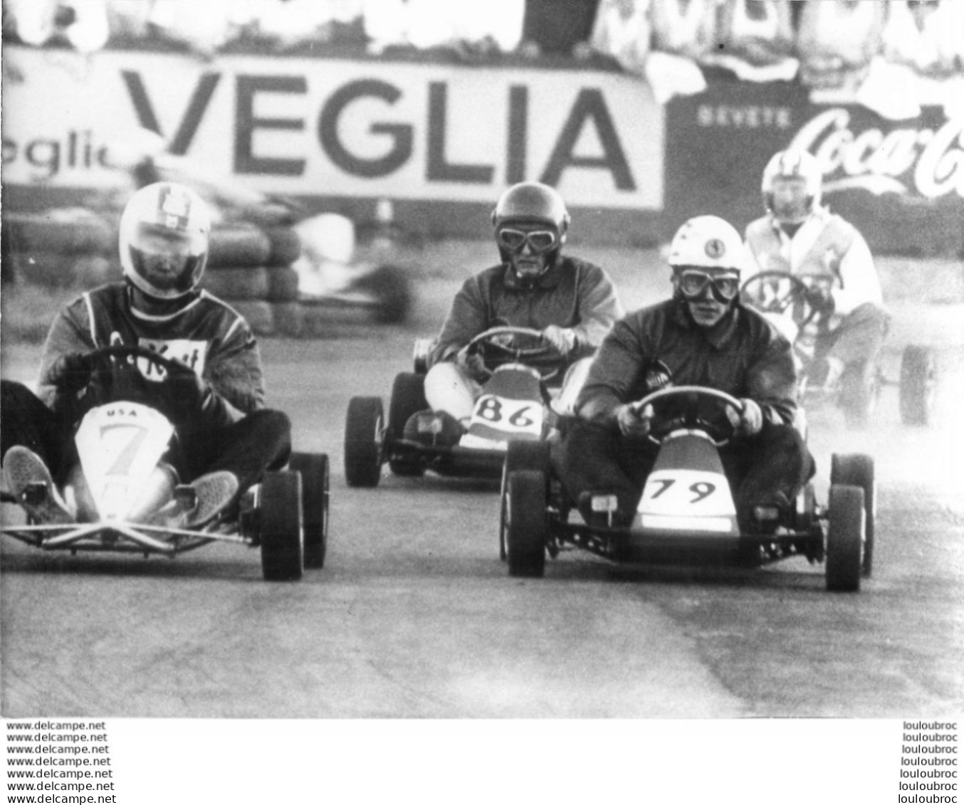 KARTING CHAMPIONNAT DU MONDE A MILAN VAINQUEUR GUILIO PERNIGOTTI SUR 200 CC PHOTO KEYSTONE FORMAT 24 X 18 CM - Sports