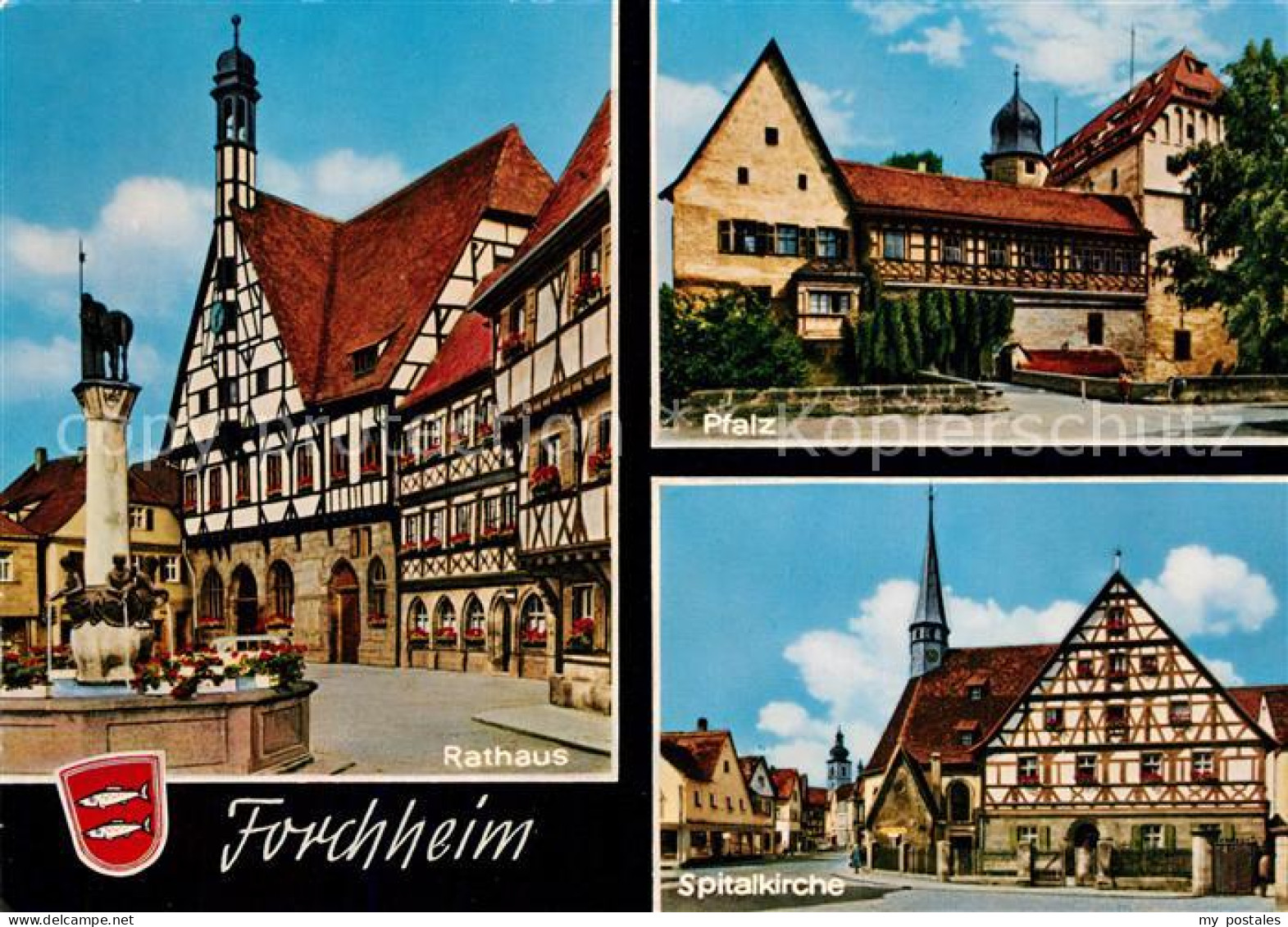 73308113 Forchheim Oberfranken Rathaus Pfalz Spitalkirche Forchheim Oberfranken - Forchheim