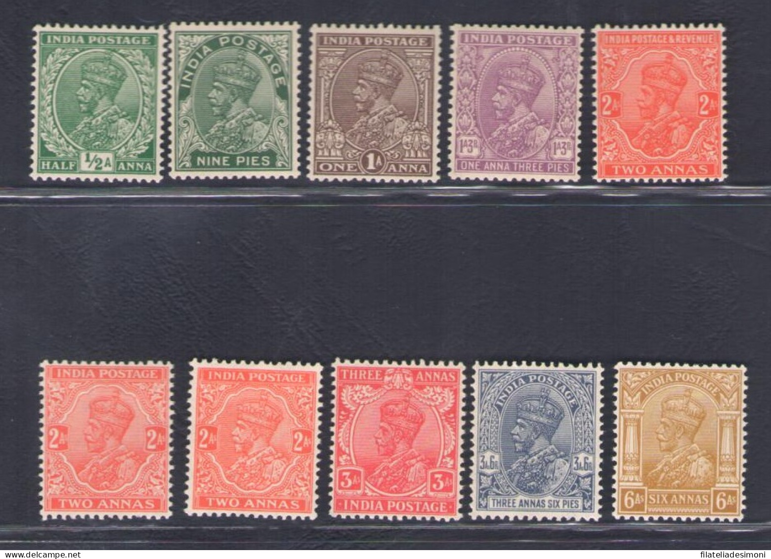 1932-36 India - Stanley Gibbson N. 232/39 - MH* - Other & Unclassified