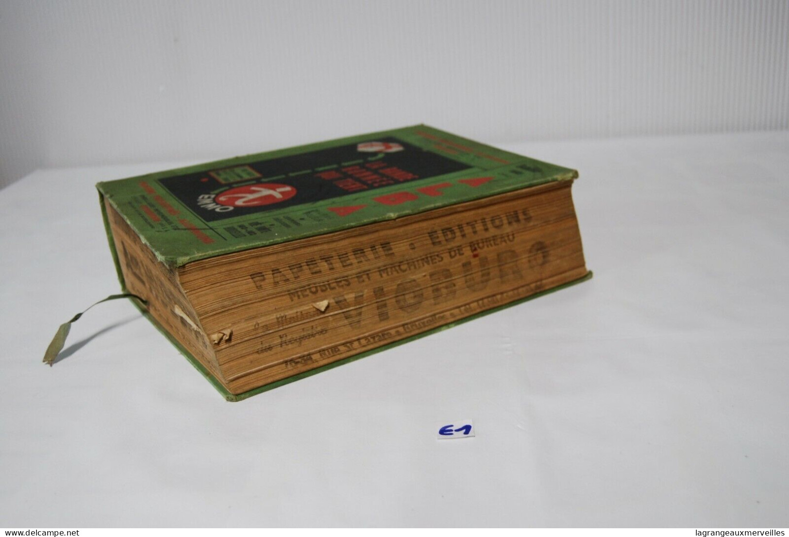 E1 Rare Ancien Annuaire Téléphonique - 1950 - Papier Coke Charbon Publicitaire - Telephone Directories