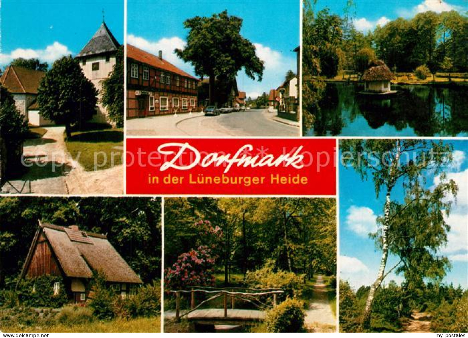 73307037 Dorfmark Stadtansichten Teich Entenhaus Dorfmark - Fallingbostel