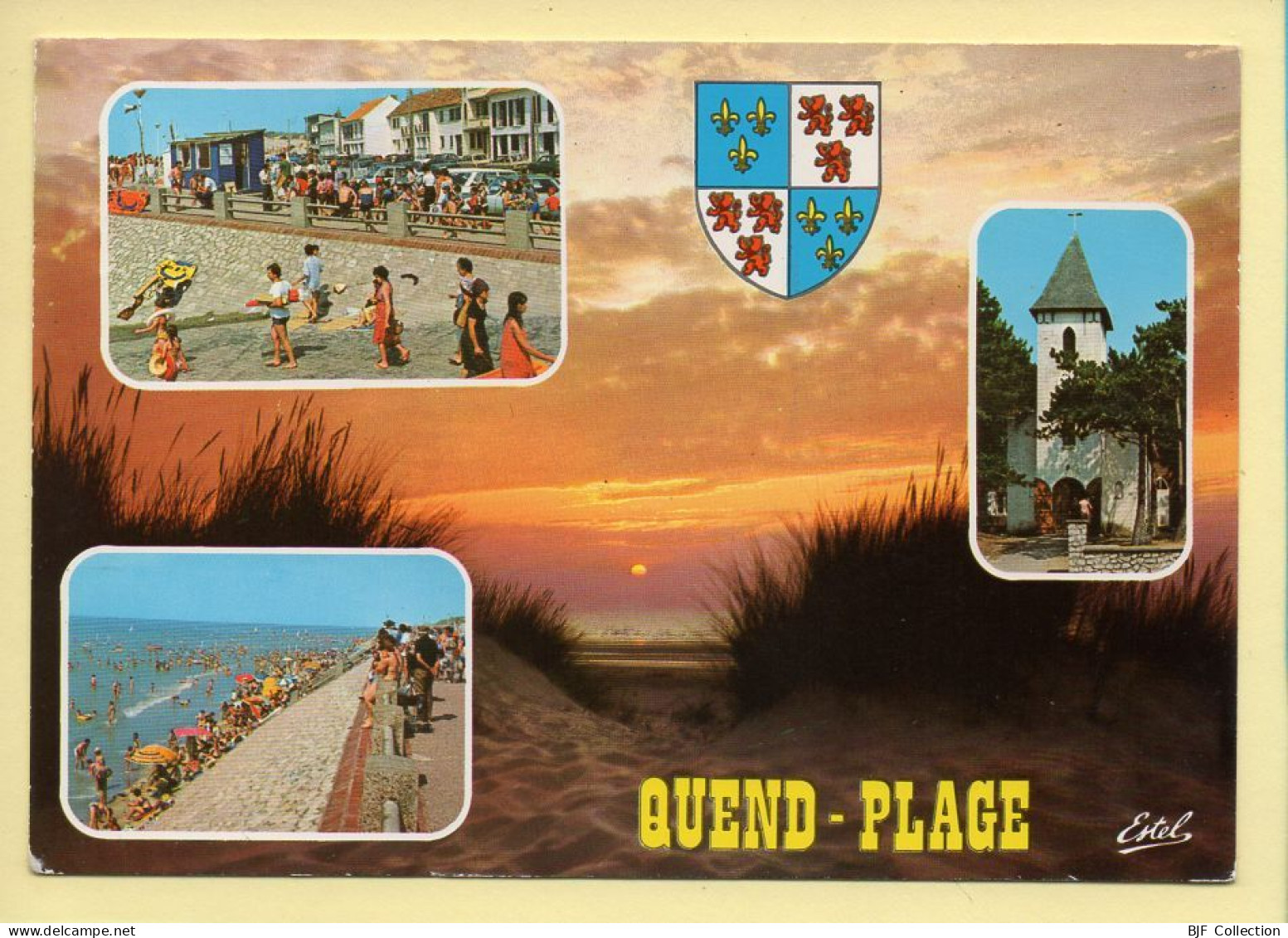 80. QUEND-PLAGE –  Multivues / Blason (animée) (voir Scan Recto/verso) - Quend