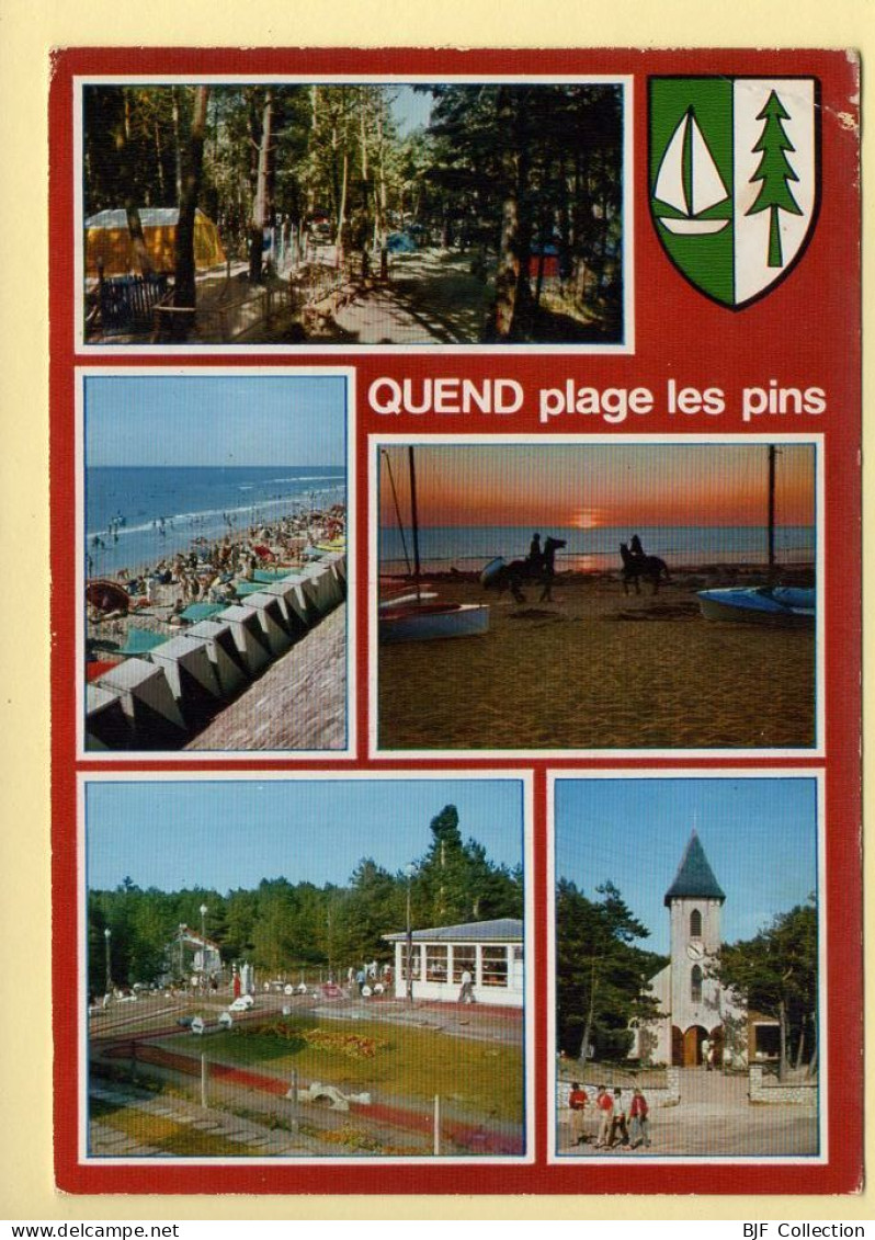 80. QUEND-PLAGE-LES-PINS – Multivues – Blason (animée)(voir Scan Recto/verso) - Quend