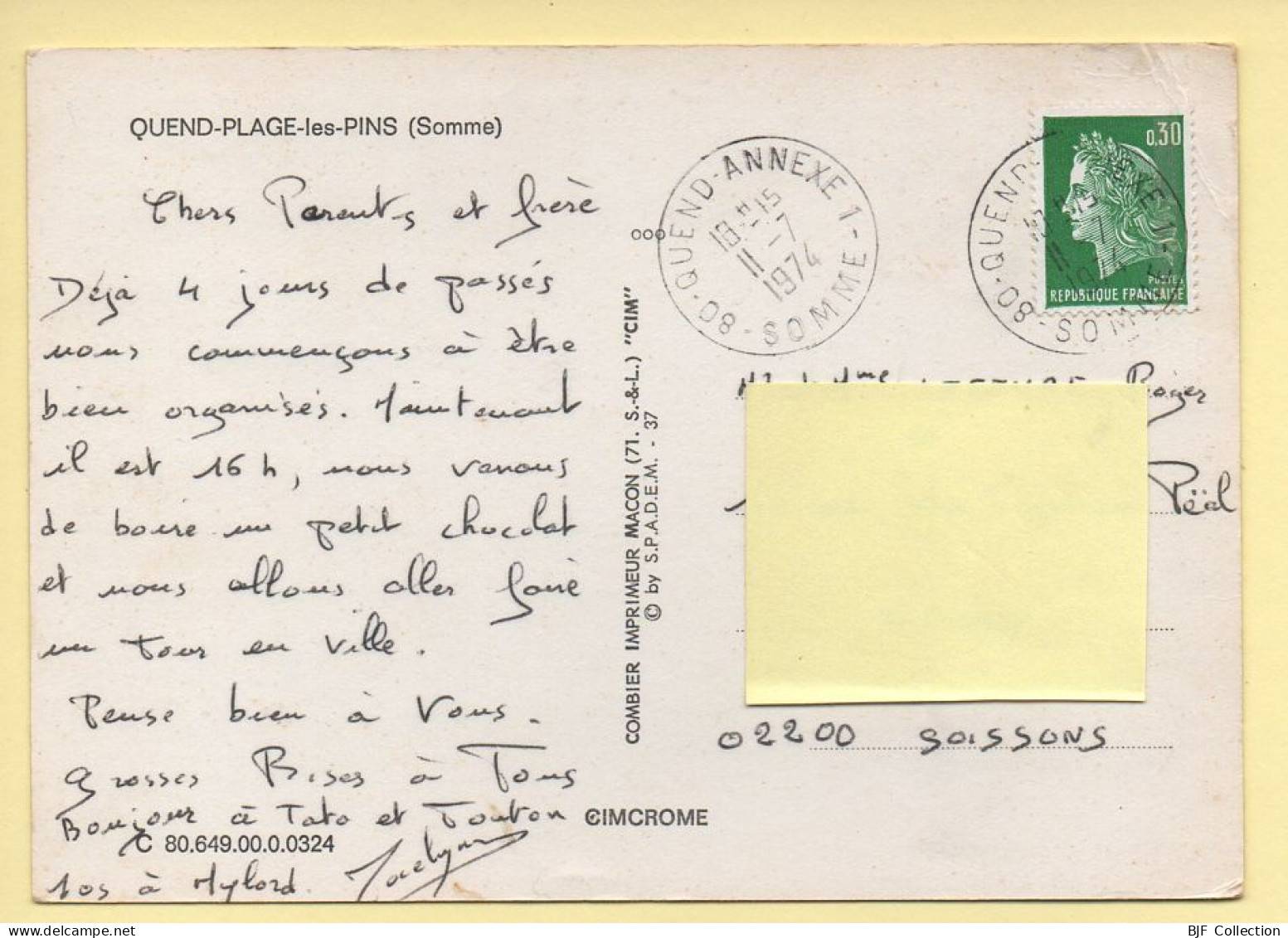 80. QUEND-PLAGE-LES-PINS – Multivues – Blason (animée)(voir Scan Recto/verso) - Quend