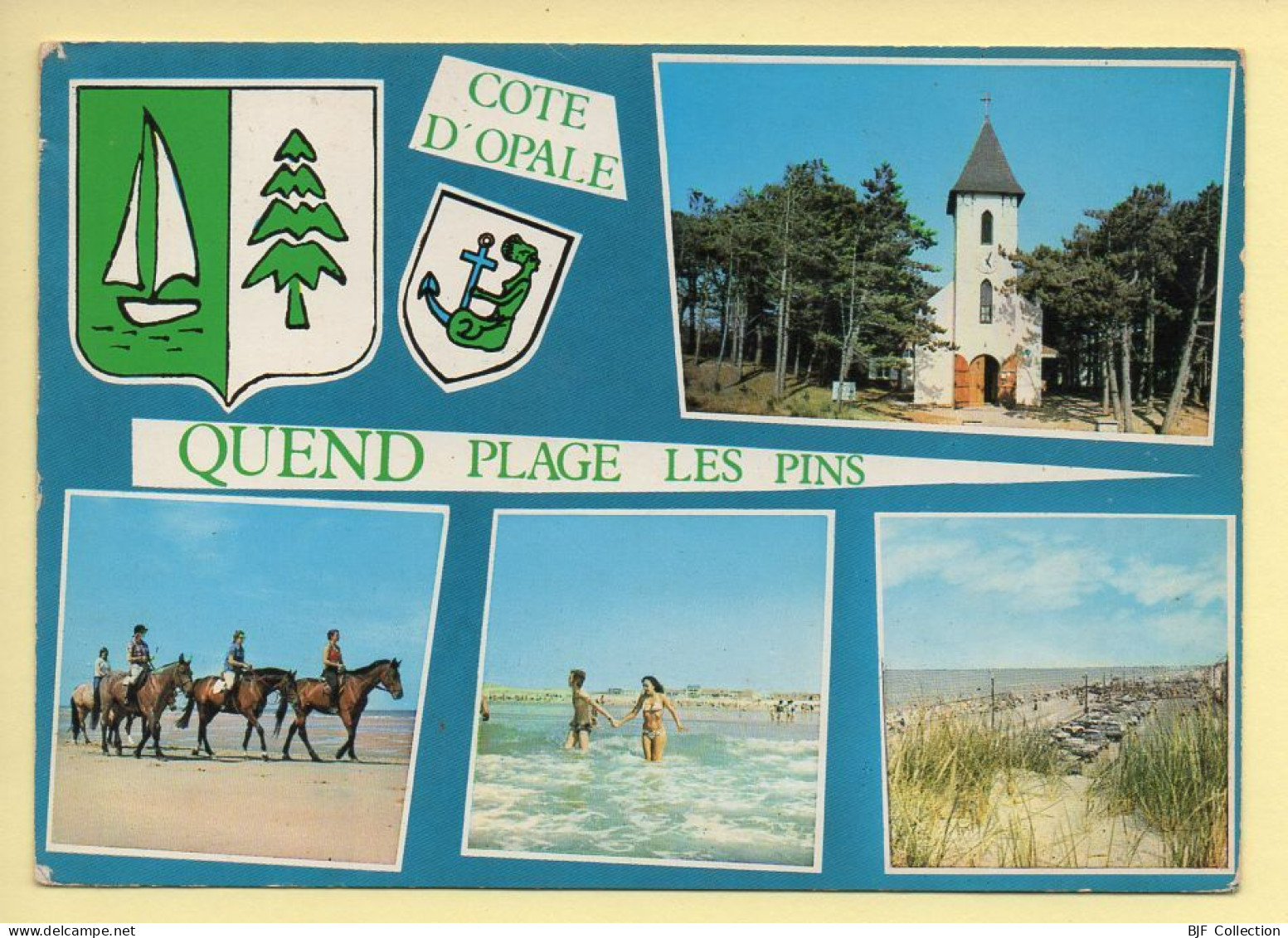 80. QUEND-PLAGE-LES-PINS –  Multivues – Blason (animée)(voir Scan Recto/verso) - Quend