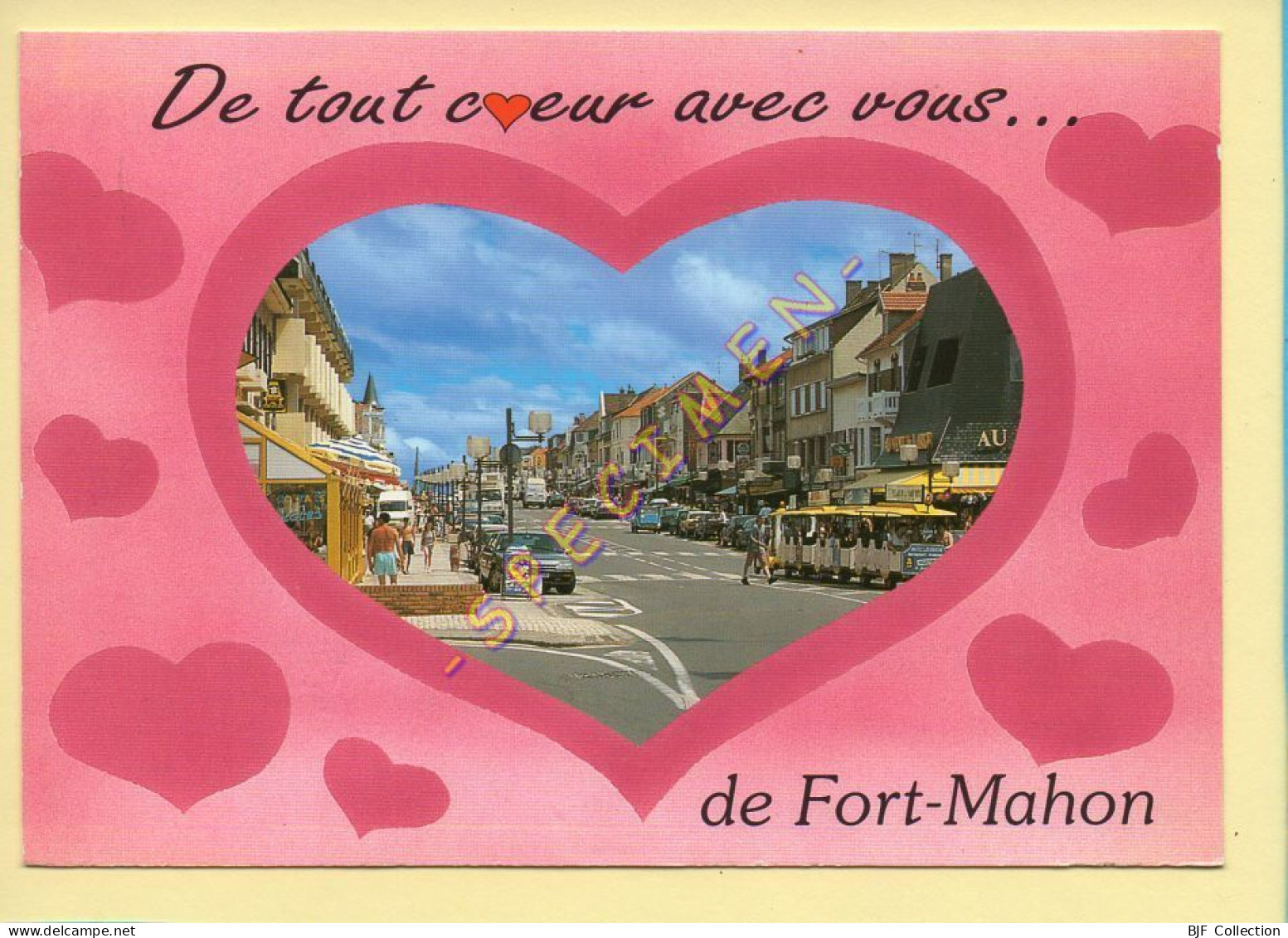 80. FORT-MAHON-PLAGE –  Avenue De La Plage (cœur) (animée)(voir Scan Recto/verso) - Fort Mahon