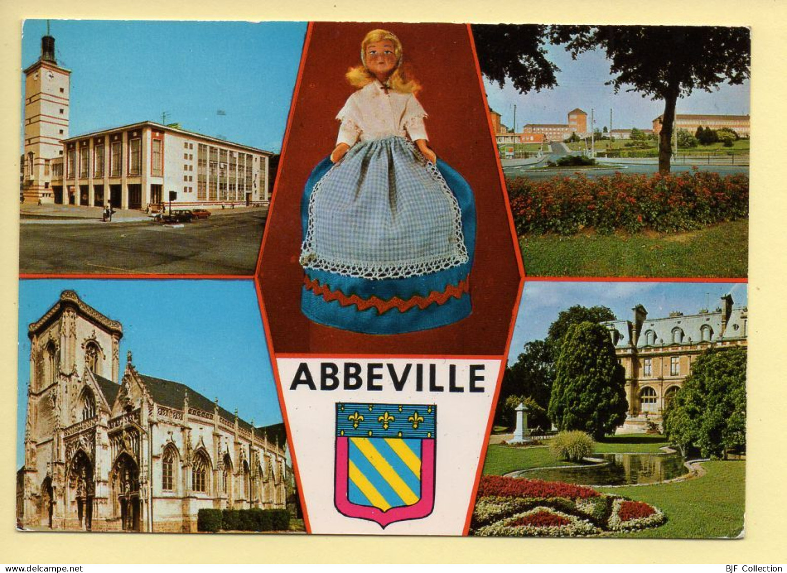 80. ABBEVILLE – Multivues - Poupée – Blason (voir Scan Recto/verso) - Abbeville
