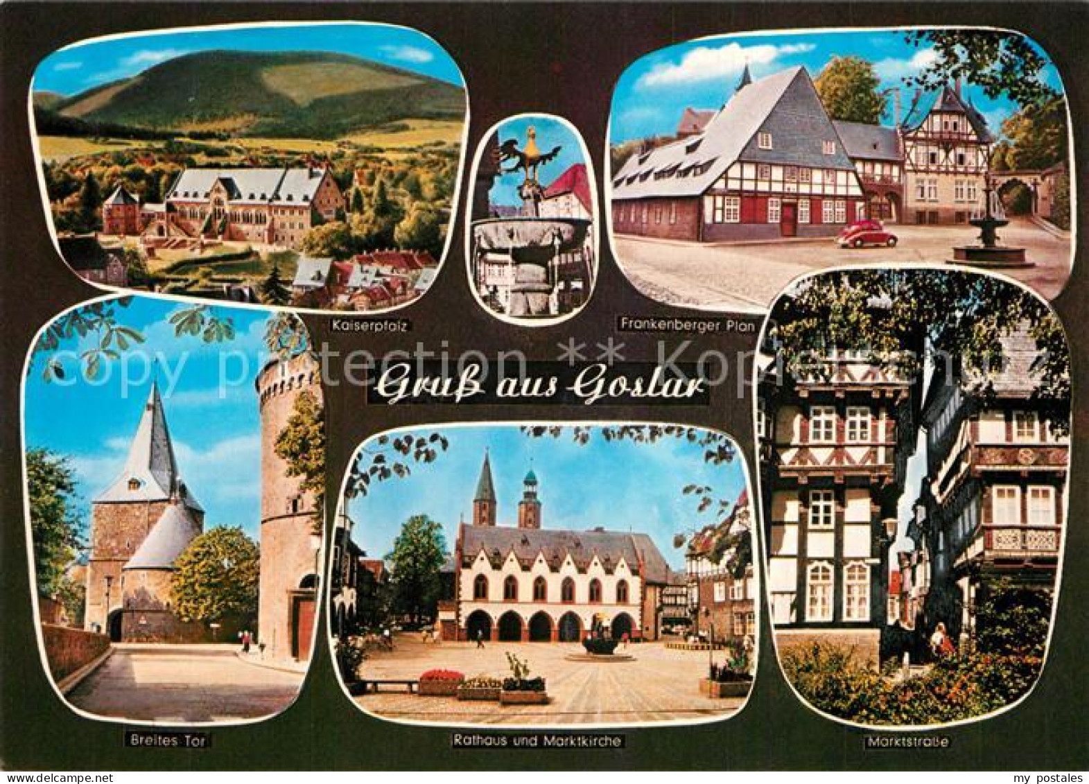 73306639 Goslar Kaiserpfalz Frankenberger Plan Breites Tor Rathaus Marktkirche M - Goslar