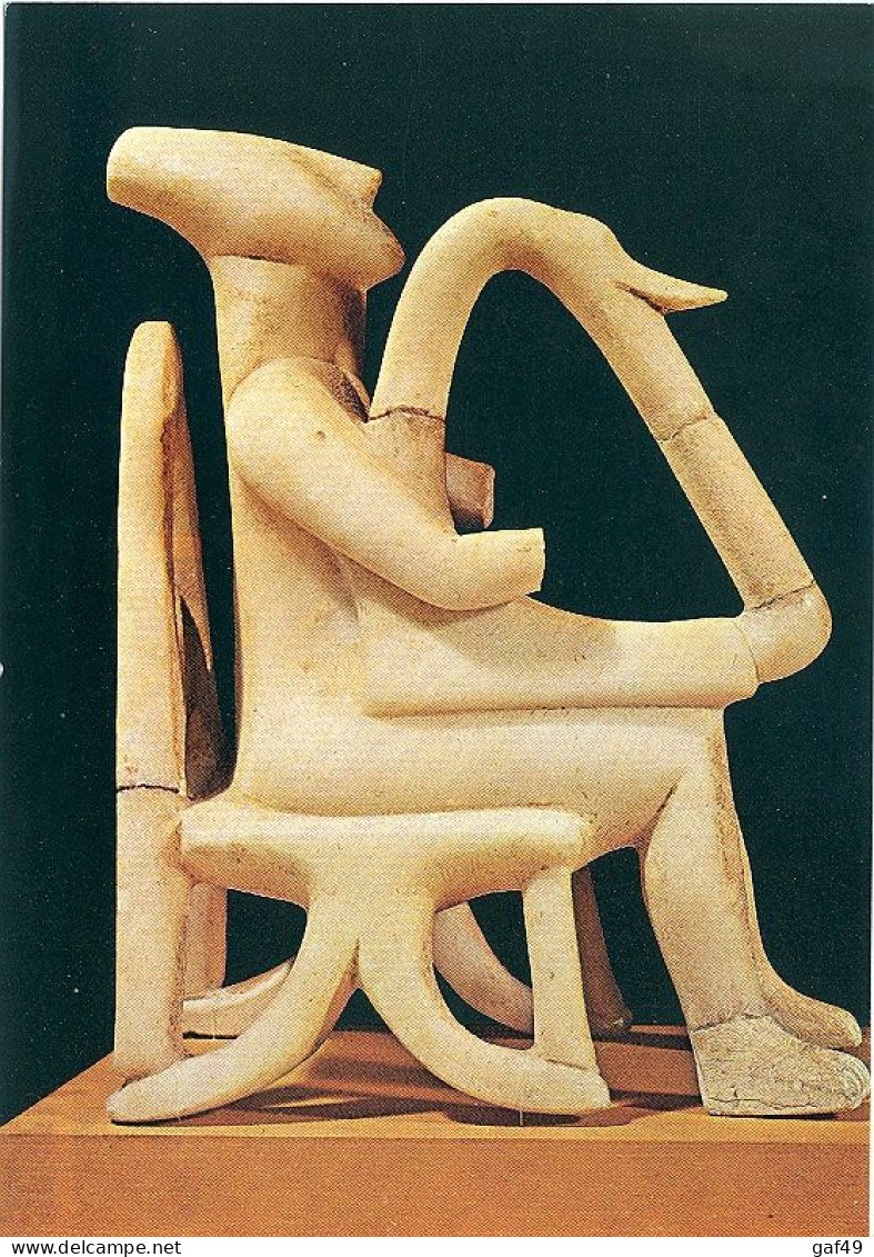 Carte Postale Statuette De Harpiste De Keros  Format 12x17 N'a Pas Circulé. - Antiquité