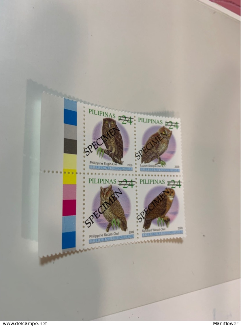 Philippines Stamp MNH Specimen Block 2019 Owl - Philippinen