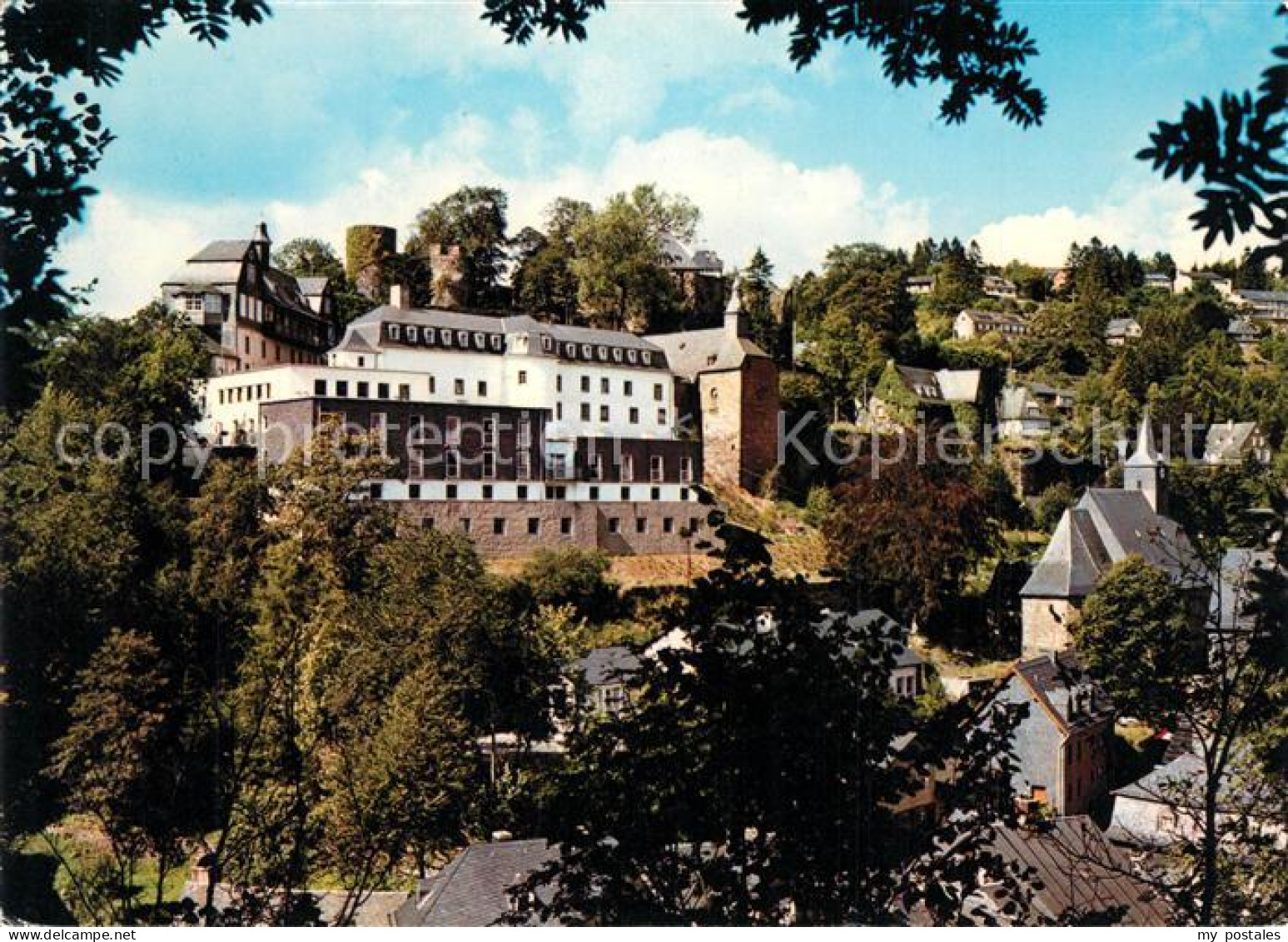 73306582 Monschau Ortsansicht Mit Ruine Haller Monschau - Monschau