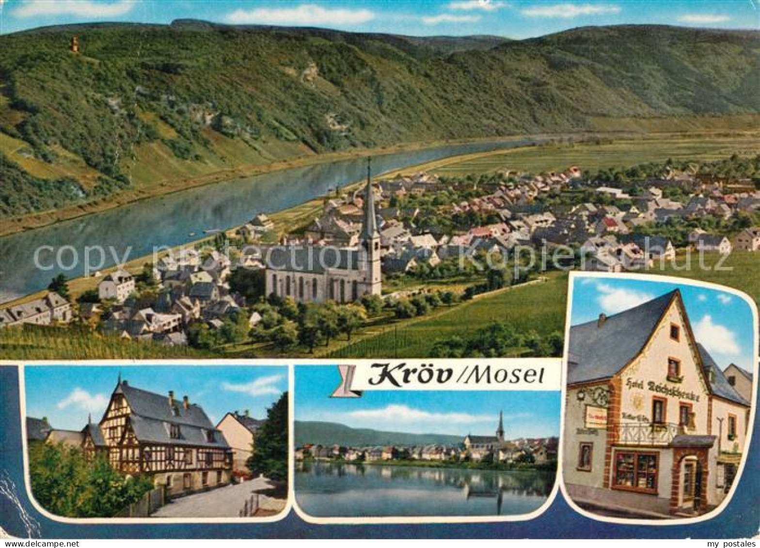 73306580 Kroev Mosel Panorama Fachwerkhaus Moselpartie Hotel Reichsschenke Kroev - Kröv