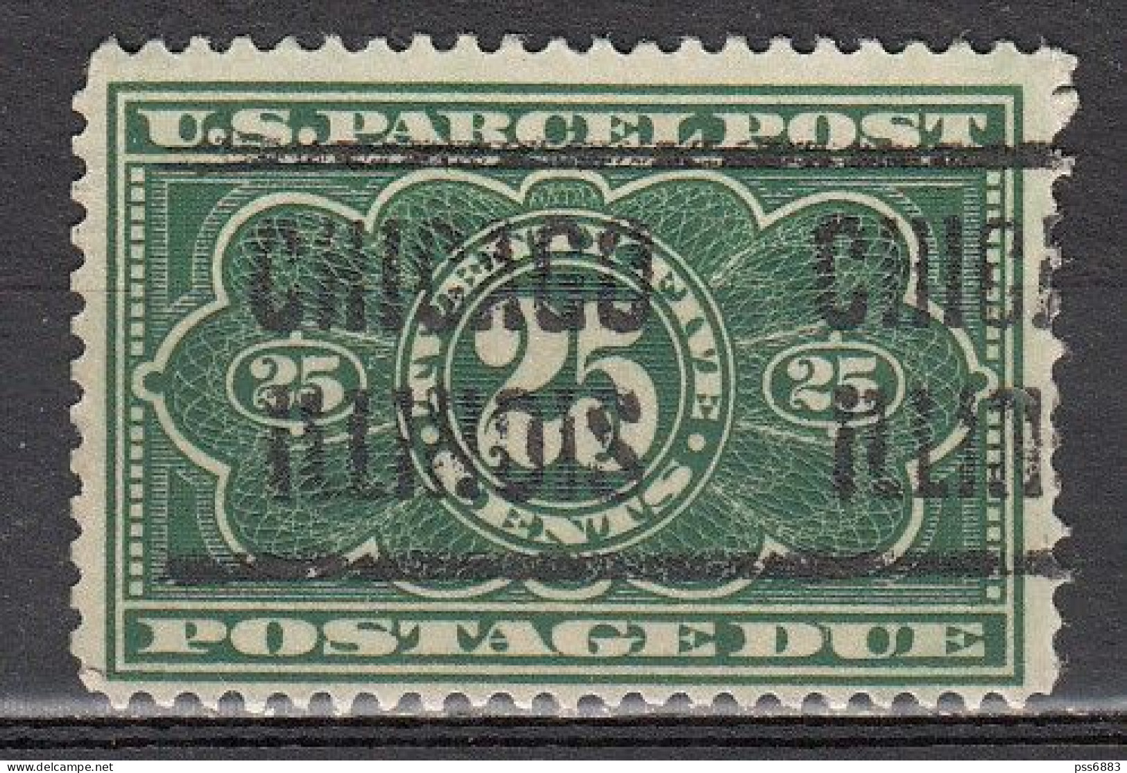 USA LOCAL Precancel/Vorausentwertung/Preo From ILLINOIS - Chicago Type LT-6 E - A Parcel Post Postage Due Stamp - Voorafgestempeld