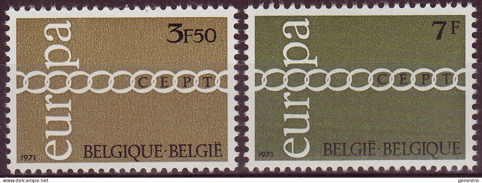 Belgique - 1971 - COB 1578 à 1579 ** (MNH) - Unused Stamps