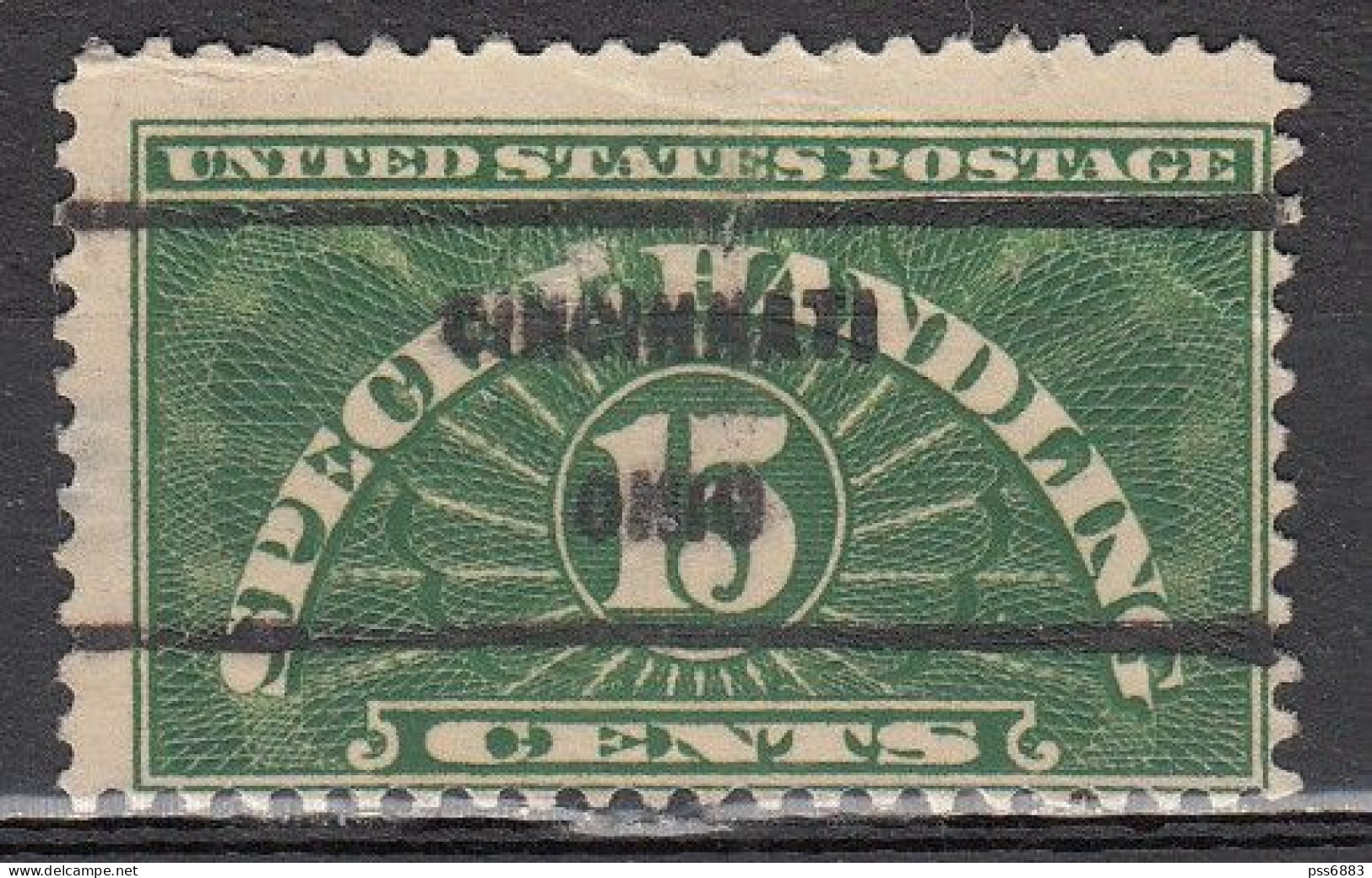 USA LOCAL Precancel/Vorausentwertung/Preo From OHIO - Cincinnati Type 209- A Special Delivery Stamp - Voorafgestempeld