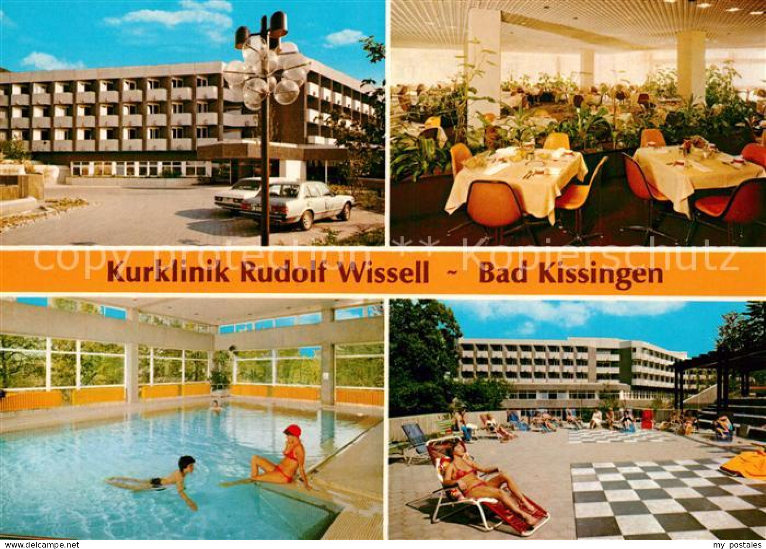 73306468 Bad Kissingen Kurklinik Rudolf Wissel Restaurant Sonnenterrasse Hallenb - Bad Kissingen