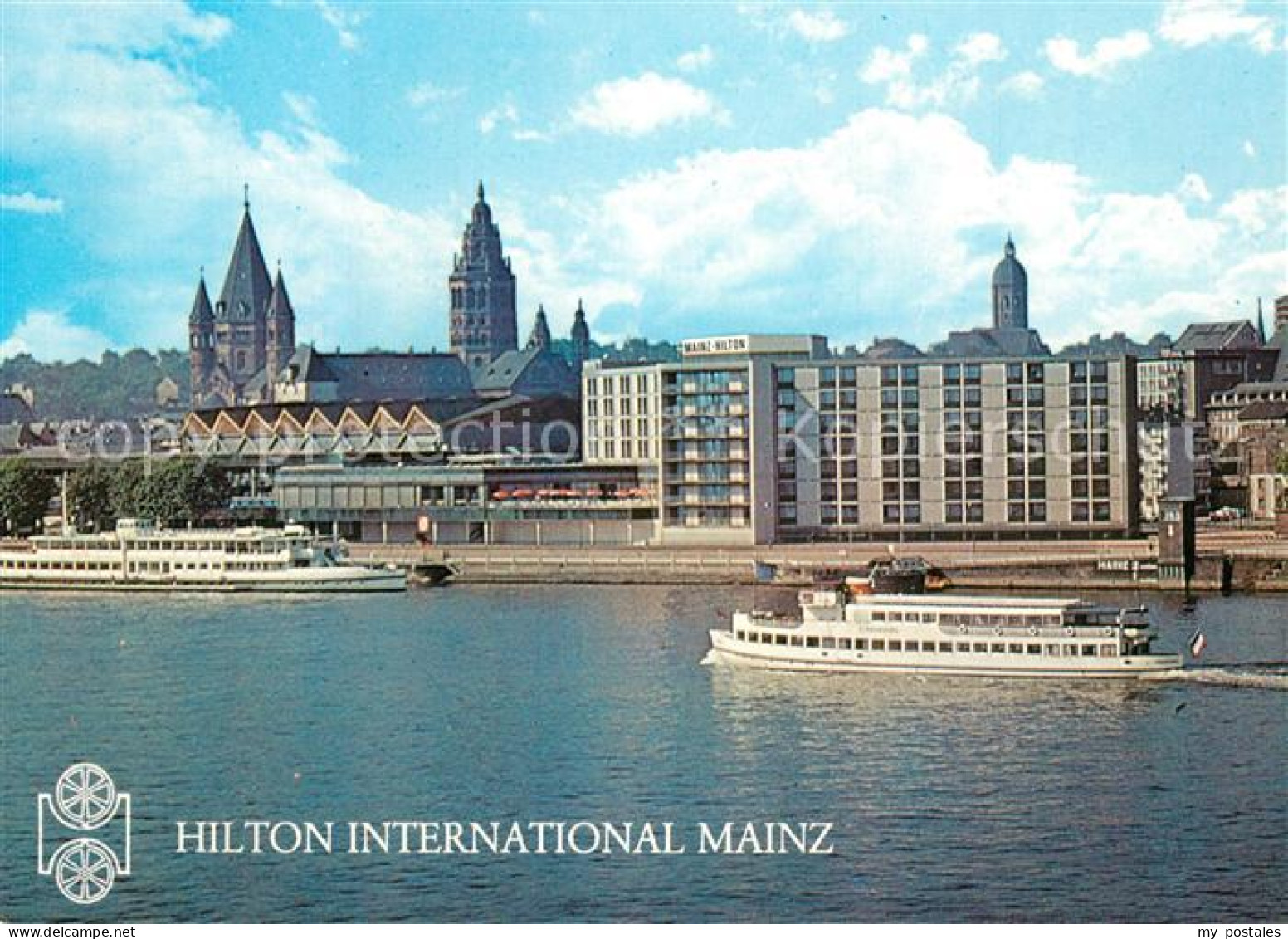 73306450 Mainz Rhein Hilton International Hotel Fahrgastschiff Mainz Rhein - Mainz