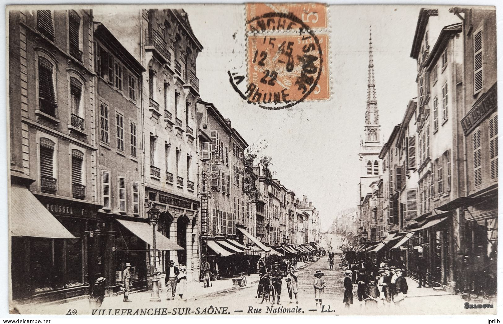 CPA Carte Postale / 69 Rhône, Villefranche-sur-Saône / L. L., Lévy Fils Et Cie, Selecta - 42 / Rue Nationale. - Villefranche-sur-Saone