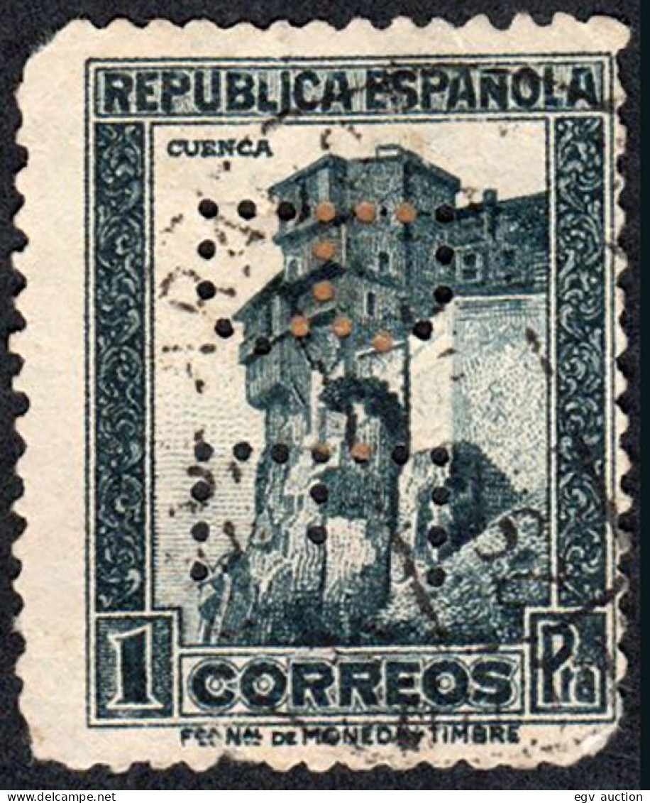 Madrid - Perforado - Edi O 673 - "BE" (Banco) - Used Stamps
