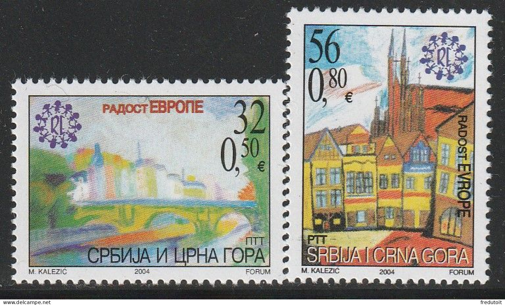 Serbie Et Montenegro - N°3050/1 ** (2004) - Serbie