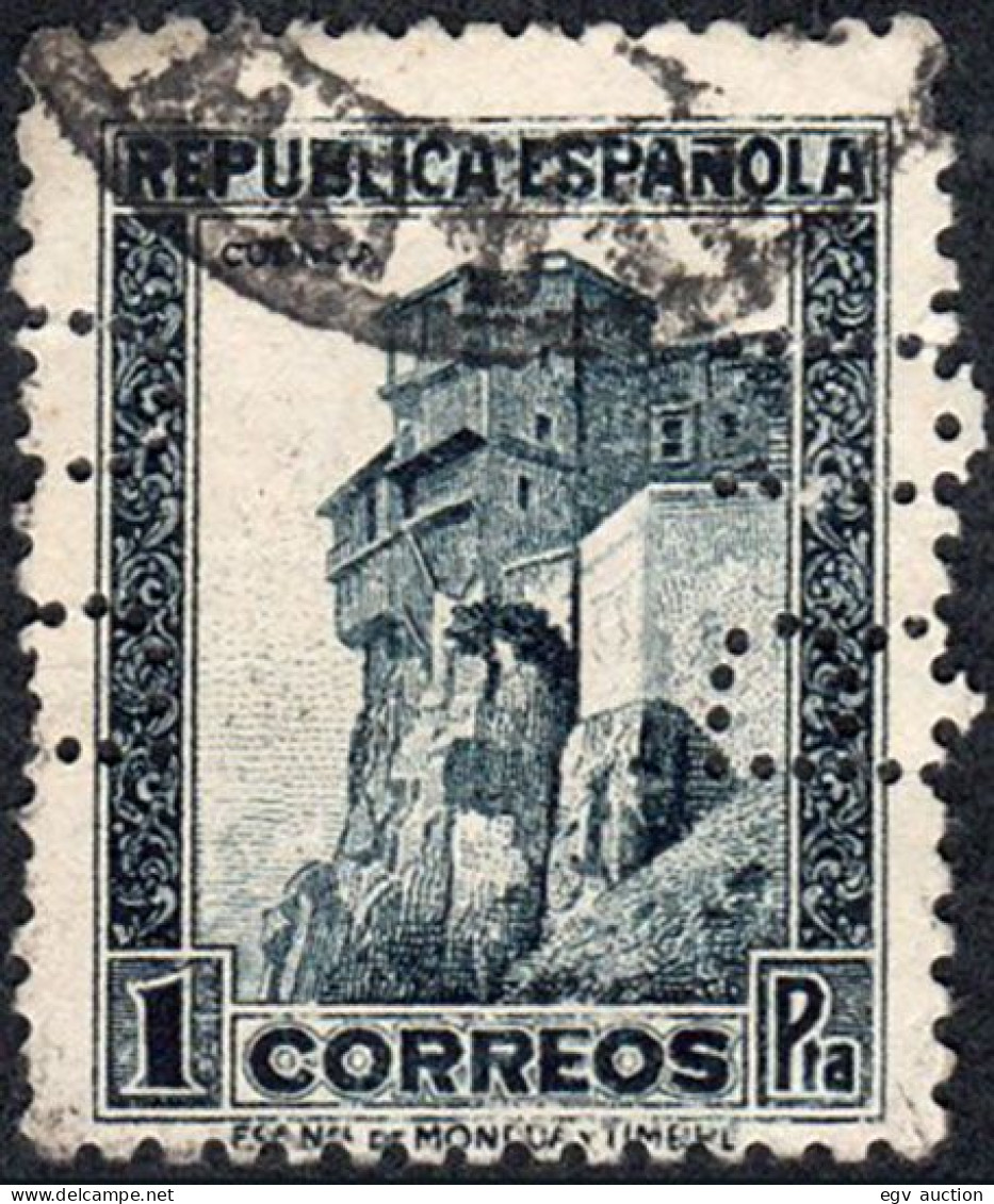 Madrid - Perforado - Edi O 673 - "BU" Doble (Banco) - Used Stamps